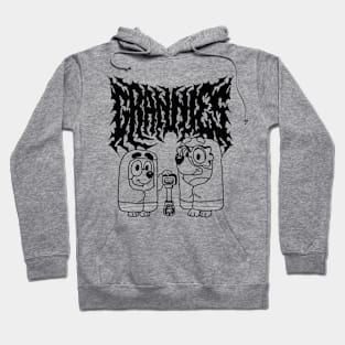 Death Metal Bluey Grannies Hoodie